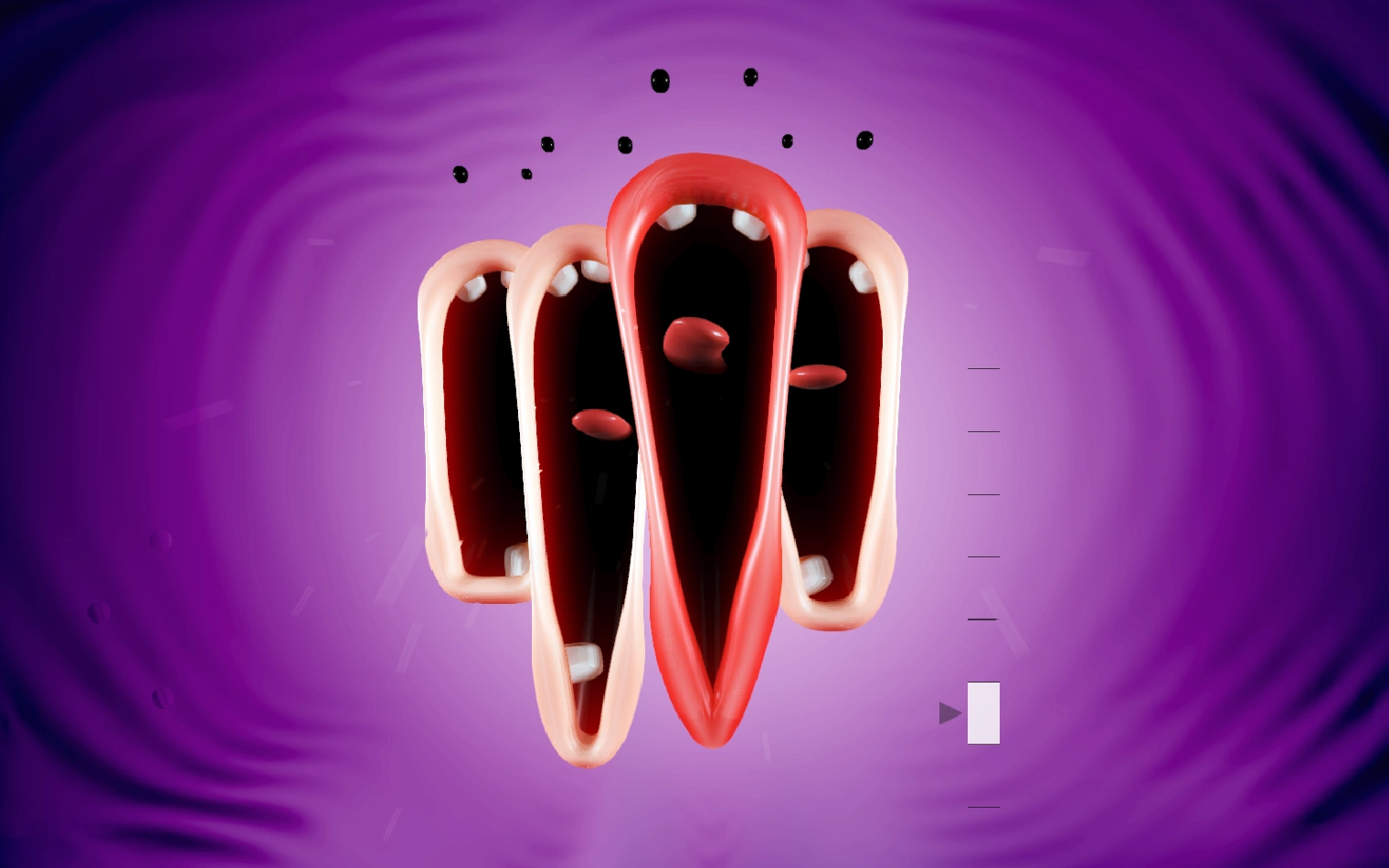 Choir interactive musical toy showing four animated singing mouths