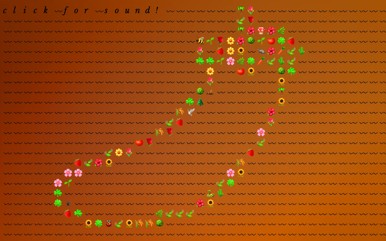 drawing.garden interactive emoji garden by Ben Moren